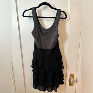 Gray & black tank dress